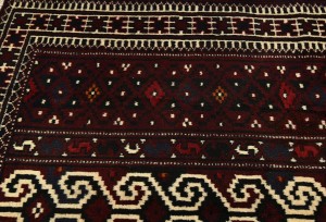 Vintage Geometric Tribal 3X4 Turkoman Persian Rug