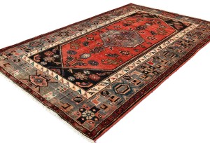 Semi Antique Red Tribal 4X7 Hamedan Persian Rug