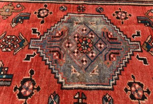 Semi Antique Red Tribal 4X7 Hamedan Persian Rug