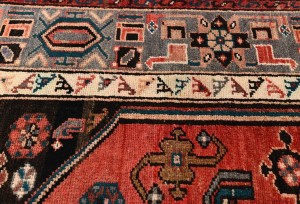 Semi Antique Red Tribal 4X7 Hamedan Persian Rug