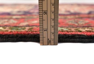 Vintage Geometric Tribal 3'2X14'6 Karajeh Persian Runner Rug