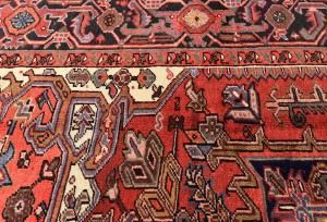 Vintage Traditional Floral 8X11 Heriz Persian Rug
