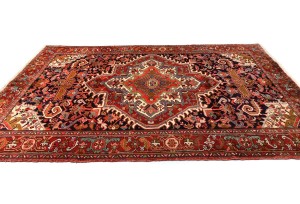 Vintage Traditional Geometric 7X10 Heriz Persian Rug