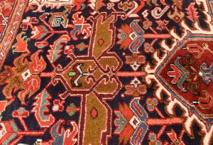 Vintage Traditional Geometric 7X10 Heriz Persian Rug
