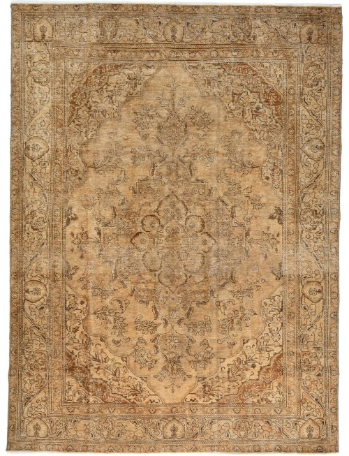 Antique Muted Floral 8X11 Distressed Vintage Oriental Rug