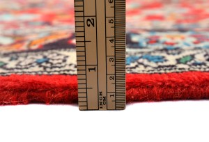 Vintage Red Traditional 3'7X7'0 Kashan Persian Rug