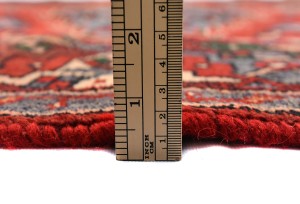 Vintage Red Tribal 4X7 Hamedan Persian Rug