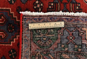 Vintage Red Tribal 4X7 Hamedan Persian Rug
