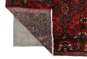 Vintage Red Tribal 4X7 Hamedan Persian Rug