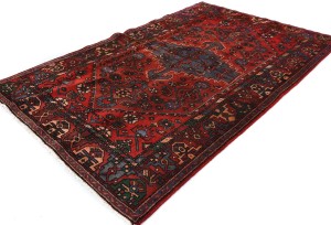 Vintage Red Tribal 4X7 Hamedan Persian Rug