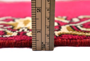 Vintage Fuchsia Rose Classic 3X20 Tabriz Persian Runner Rug