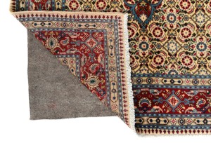 Vintage Cream Floral 3'4X9'6 Mood Persian Runner Rug