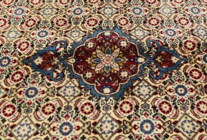 Vintage Cream Floral 3'4X9'6 Mood Persian Runner Rug