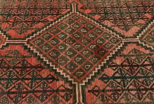 Semi Antique Tribal Rusty Red 5X8 Distressed Vintage Oriental Rug