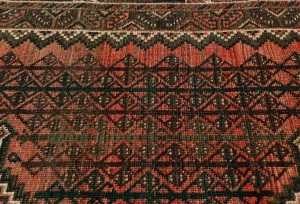 Semi Antique Tribal Rusty Red 5X8 Distressed Vintage Oriental Rug
