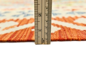 Multicolored Geometric Reversible 10X13 Kilim Oriental Rug
