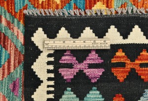 Multicolored Geometric Reversible 10X13 Kilim Oriental Rug