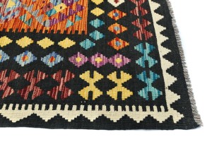 Multicolored Geometric Reversible 10X13 Kilim Oriental Rug