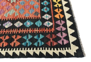 Multicolored Geometric Reversible 10X13 Kilim Oriental Rug