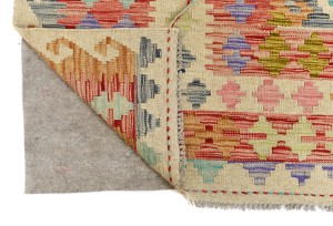 Multicolored Geometric Reversible 12X16 Kilim Oriental Rug