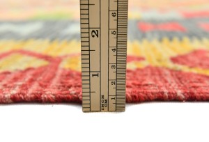 Multicolored Geometric Reversible 11X16 Kilim Oriental Rug