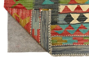 Multicolored Geometric Reversible 11X16 Kilim Oriental Rug