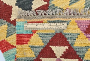 Multicolored Geometric Reversible 2X3 Kilim Oriental Rug