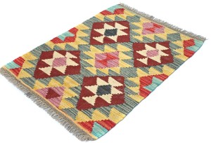 Multicolored Geometric Reversible 2X3 Kilim Oriental Rug