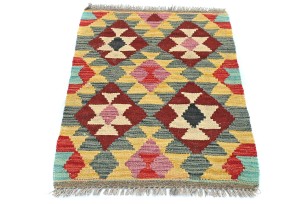 Multicolored Geometric Reversible 2X3 Kilim Oriental Rug