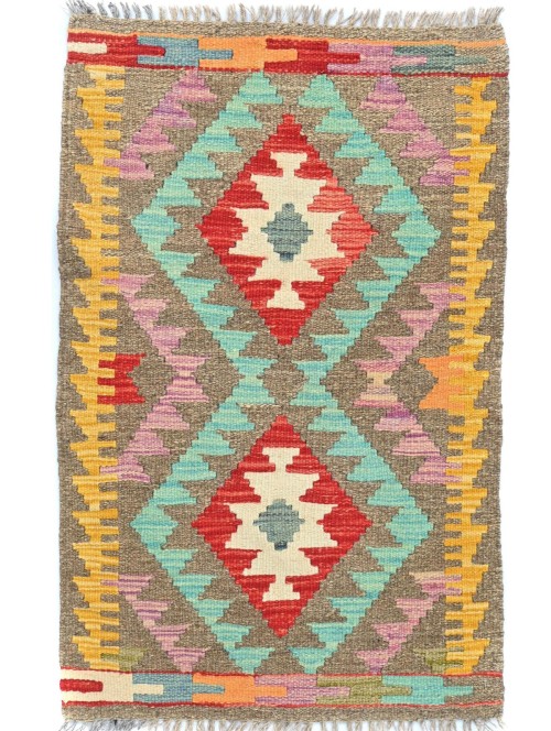 Multicolored Geometric Reversible 2X3 Kilim Oriental Rug