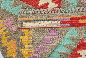 Multicolored Geometric Reversible 2X3 Kilim Oriental Rug