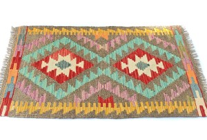 Multicolored Geometric Reversible 2X3 Kilim Oriental Rug