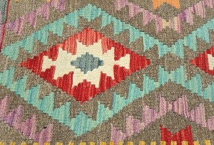 Multicolored Geometric Reversible 2X3 Kilim Oriental Rug