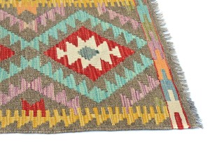 Multicolored Geometric Reversible 2X3 Kilim Oriental Rug
