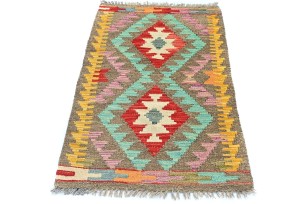 Multicolored Geometric Reversible 2X3 Kilim Oriental Rug