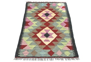 Multicolored Geometric Reversible 2X3 Kilim Oriental Rug