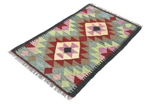 Multicolored Geometric Reversible 2X3 Kilim Oriental Rug