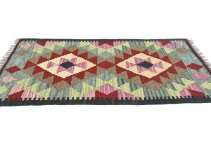 Multicolored Geometric Reversible 2X3 Kilim Oriental Rug