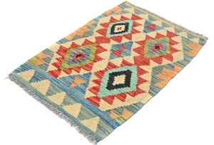 Multicolored Geometric Reversible 2X3 Kilim Oriental Rug