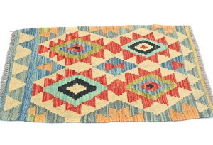 Multicolored Geometric Reversible 2X3 Kilim Oriental Rug