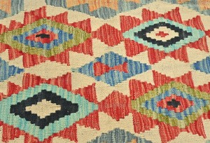 Multicolored Geometric Reversible 2X3 Kilim Oriental Rug