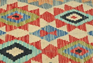 Multicolored Geometric Reversible 2X3 Kilim Oriental Rug