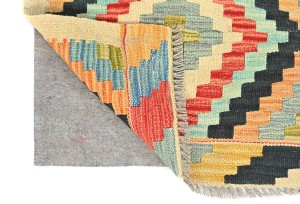 Multicolored Geometric Reversible 2X3 Kilim Oriental Rug