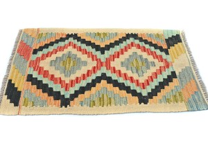 Multicolored Geometric Reversible 2X3 Kilim Oriental Rug