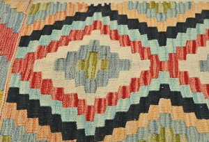 Multicolored Geometric Reversible 2X3 Kilim Oriental Rug