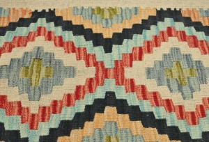 Multicolored Geometric Reversible 2X3 Kilim Oriental Rug