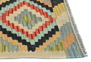 Multicolored Geometric Reversible 2X3 Kilim Oriental Rug