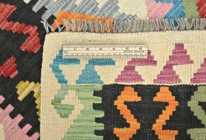 Multicolored Geometric Reversible 3X5 Kilim Oriental Rug