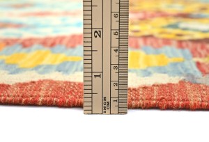 Multicolored Geometric Reversible 3X5 Kilim Oriental Rug