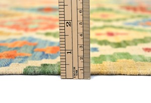 Multicolored Geometric Reversible 3X5 Kilim Oriental Rug